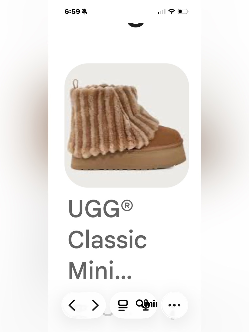 UGG, mini classic platform corduroy boots! Do Not Purchase
